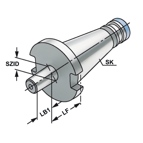 Bohrfutteraufnahme SK 30 - B 16 DIN 2080