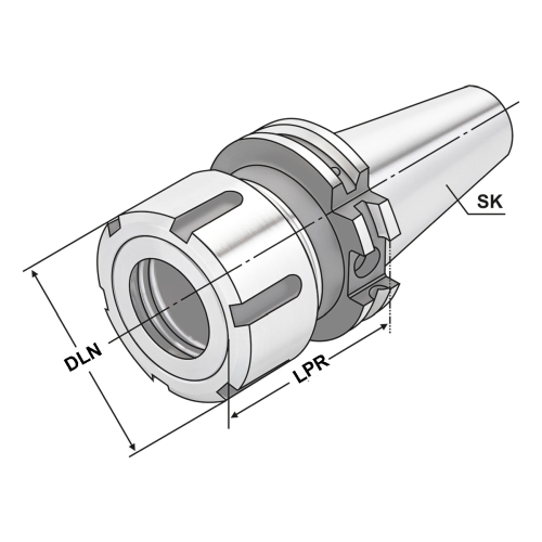 Spannfutter SK 30-2/16-60 OZ16 DIN 69871 AD