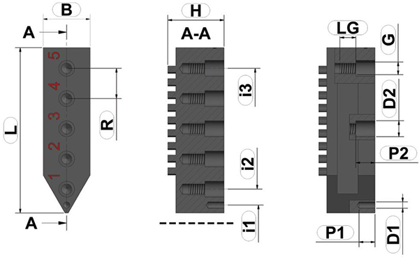 technische Zeichnung Grundbacken DGA6