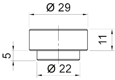 technische Zeichnung Gripper glatt