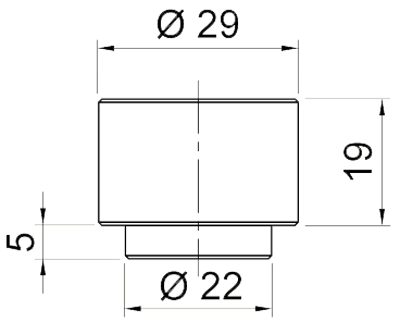 technische Zeichnung Gripper glatt