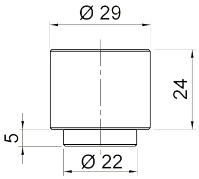 technische Zeichnung Gripper glatt