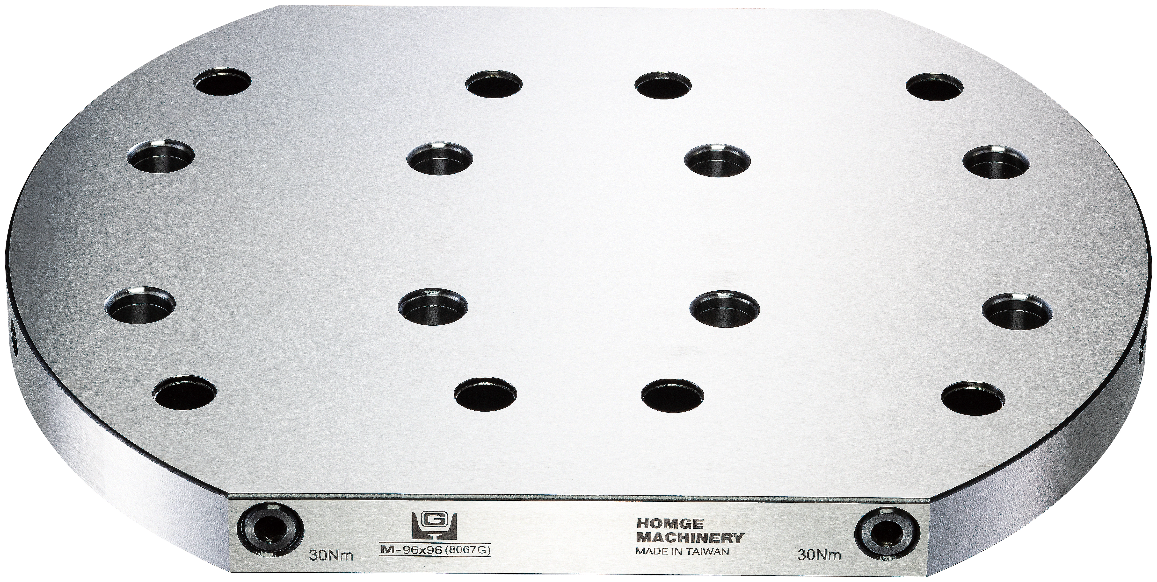 Runde 2-fach Rasterplatte für Rastermaß 96x96 Spanntechnik Spannsysteme Shop