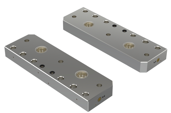INNGRIT Brückenadapter, 120 mm Stichmaß, 250x76x27mm, 96x96, mit Ausblasfunktion