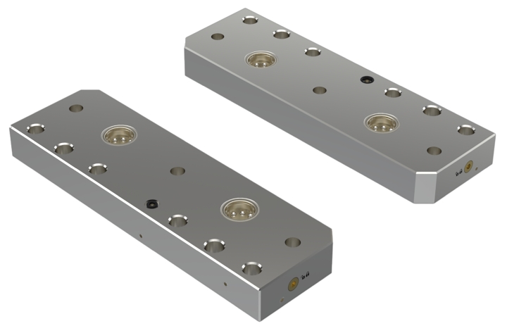 INNGRIT Brückenadapter, 120 mm Stichmaß, 250x76x27mm, 96x96, ohne Ausblasfunktion