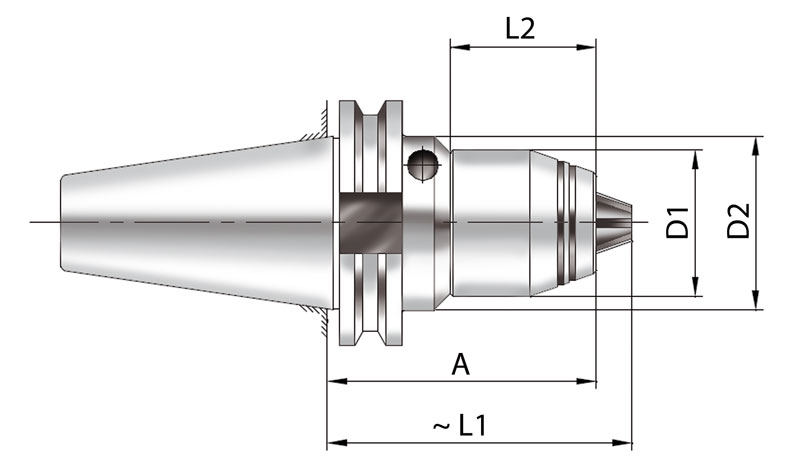 Albrecht AKL Spannfutter SK30 - DIN69871, 0,5 – 10 mm 800110Z2300