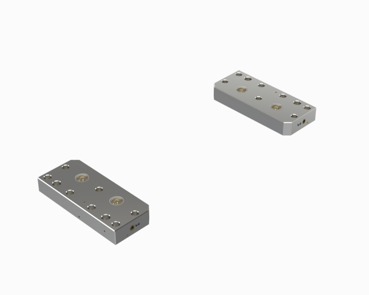 INNGRIT Brückenadapter, 80 mm Stichmaß, 180x76x27mm, 52x52, ohne Ausblasfunktion