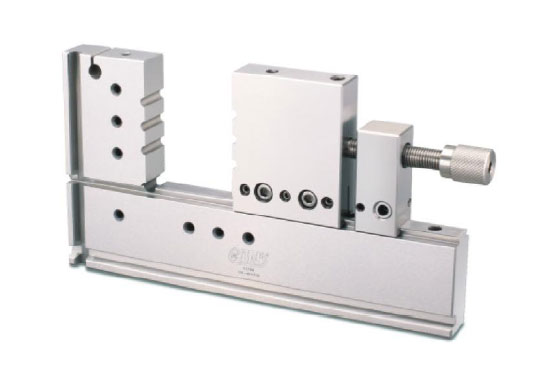 Erodierschraubstock flach, rostfrei BB = 21 mm WFV100