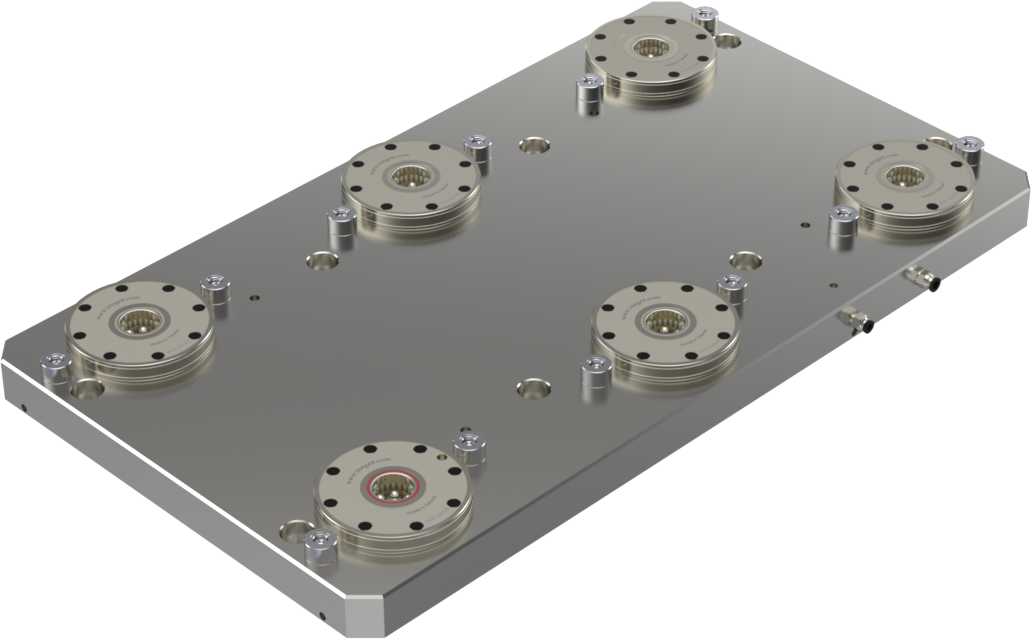 INNGRIT 6-fach Basisplatte Spanntopf Ø 120 mm, pneumatisch